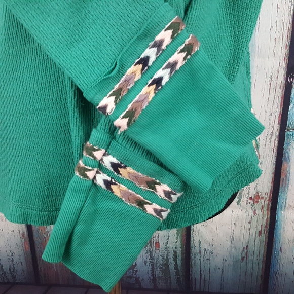 Free People Rainbow Long Sleeve Thermal Top - Picture 4 of 8